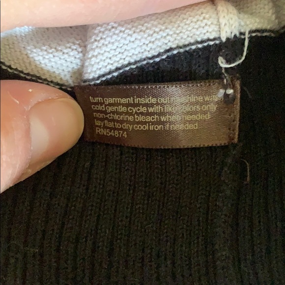 Black & White Striped Sweater - Picture 4 of 5